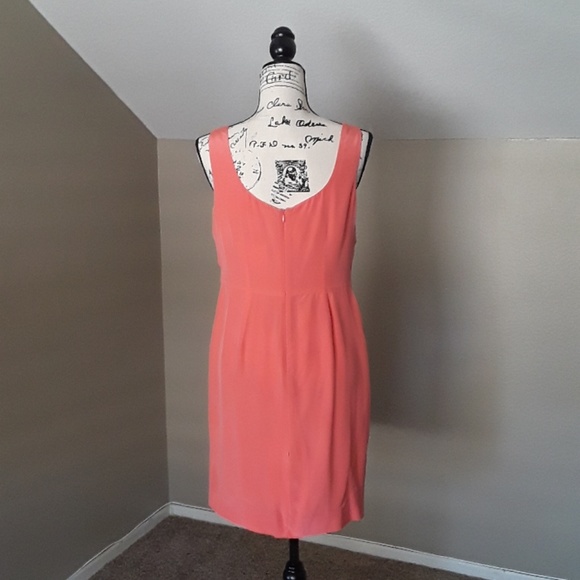 🥳HPx2🥳 NWT, Boden 100% Silk Guava Coral Dress - Picture 11 of 15